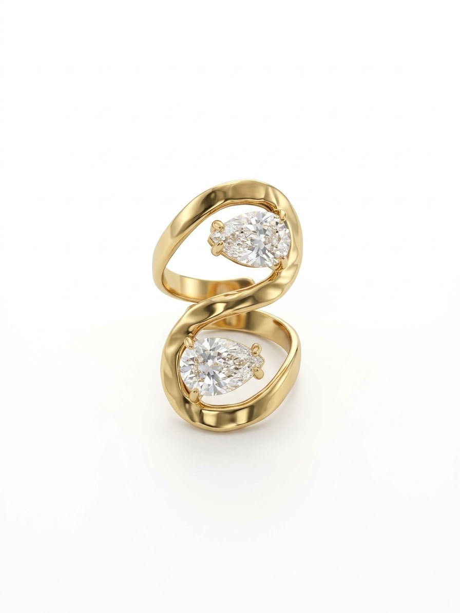 Bague Lacrima Sinuosa