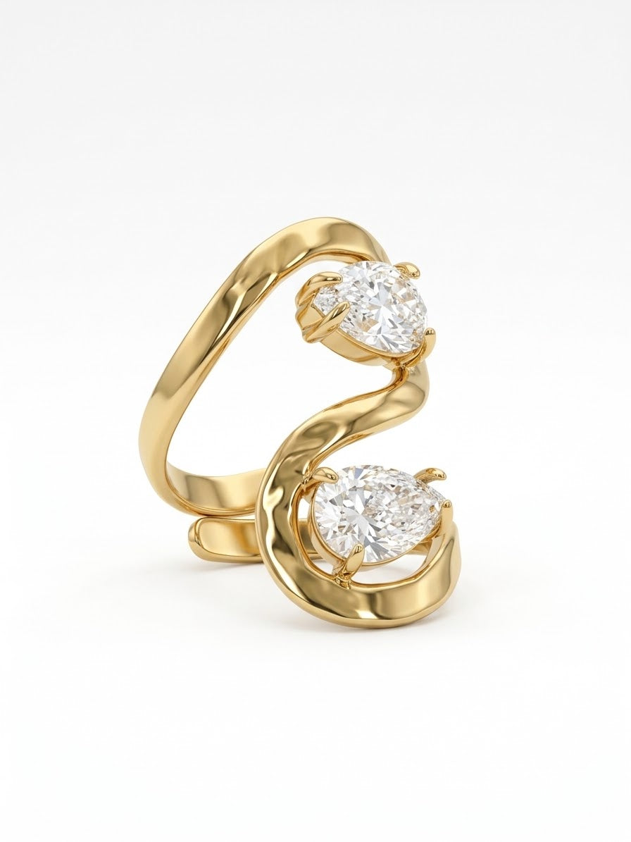 Bague Lacrima Sinuosa