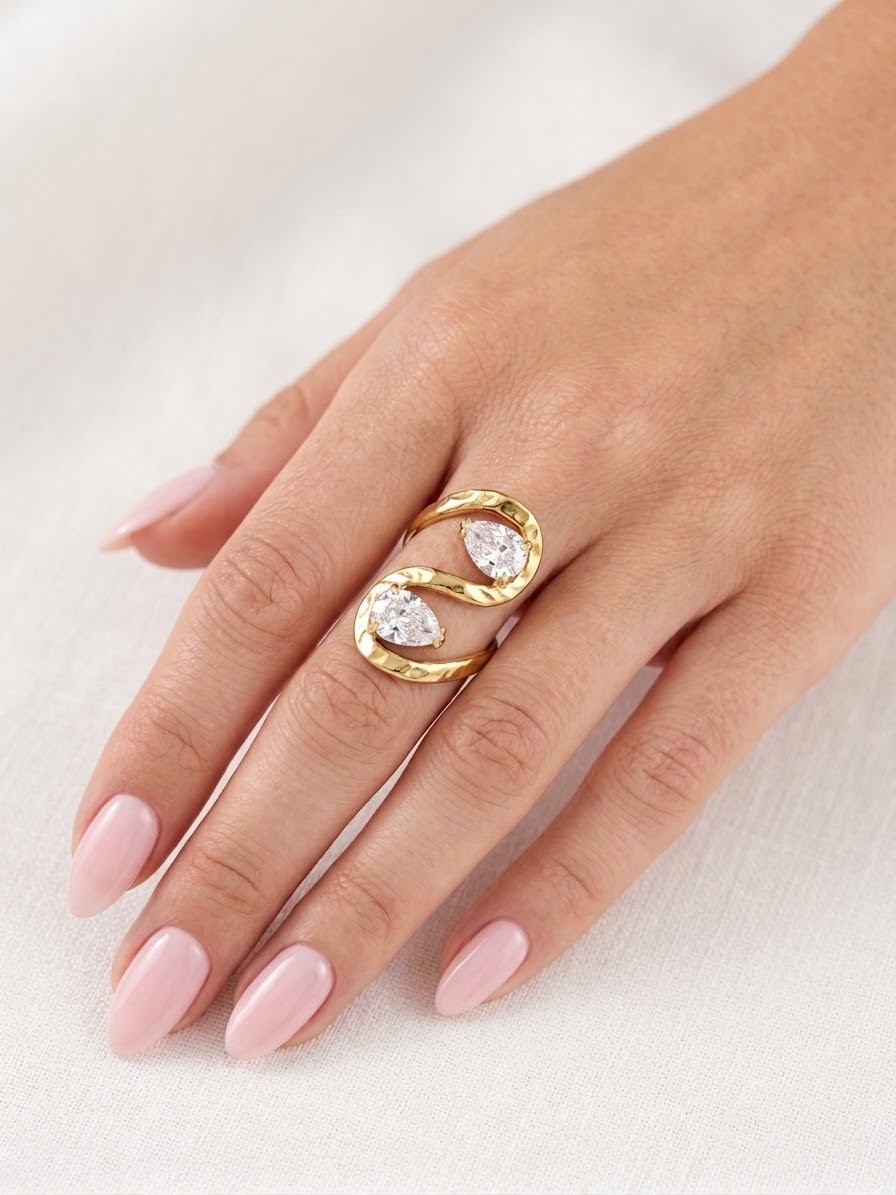 Bague Lacrima Sinuosa