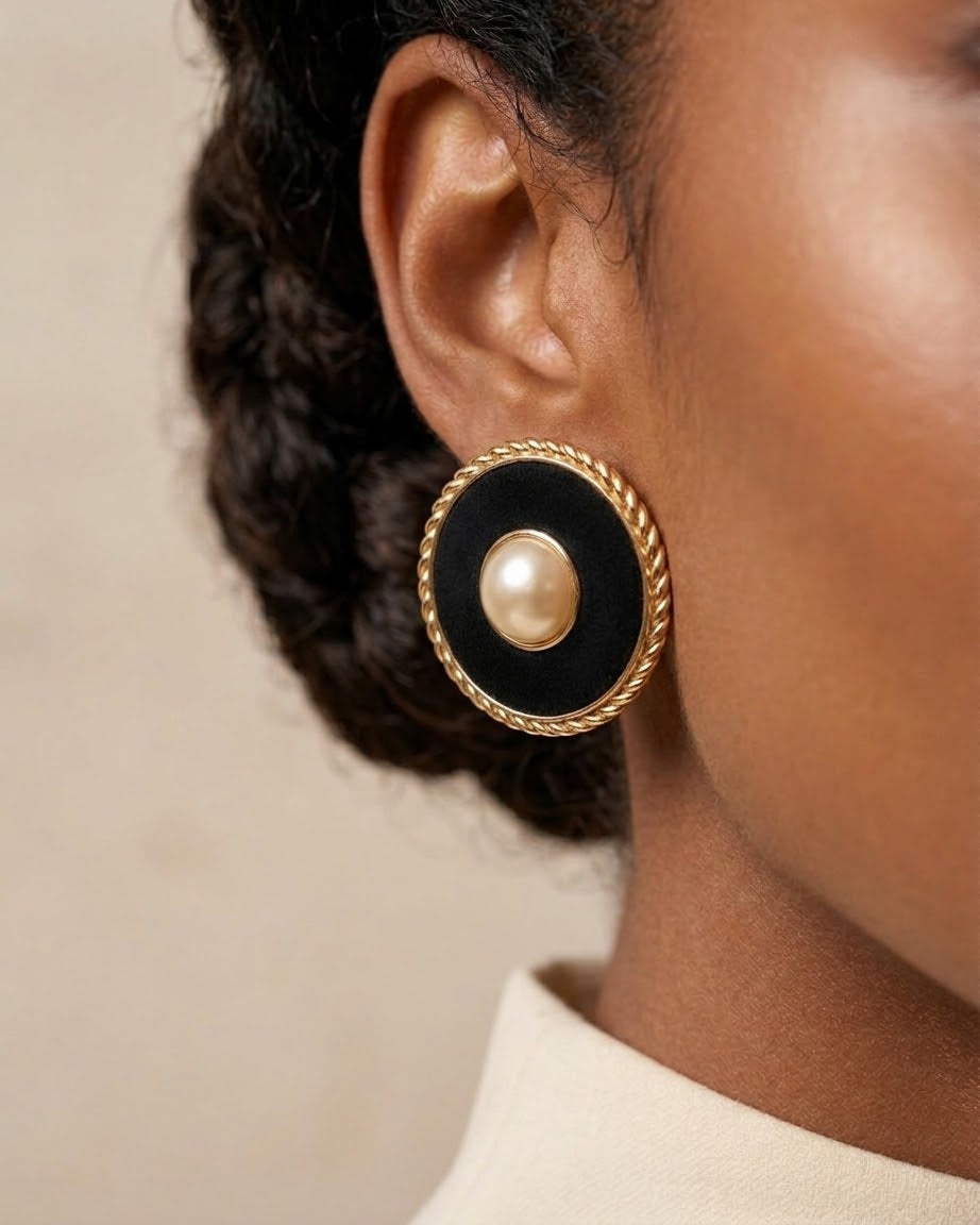 Boucles d’Oreilles Cappellone Nero