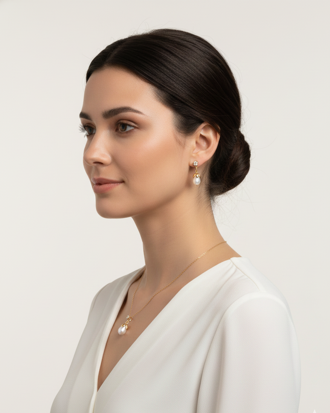 Boucles d’Oreilles Goccia di Perla