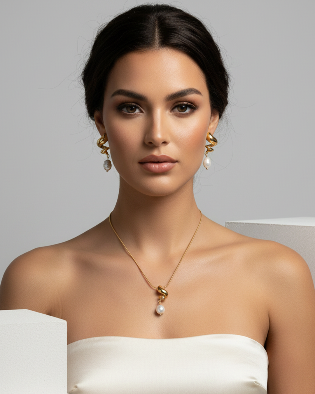 Boucles d’Oreilles Onde di Perla