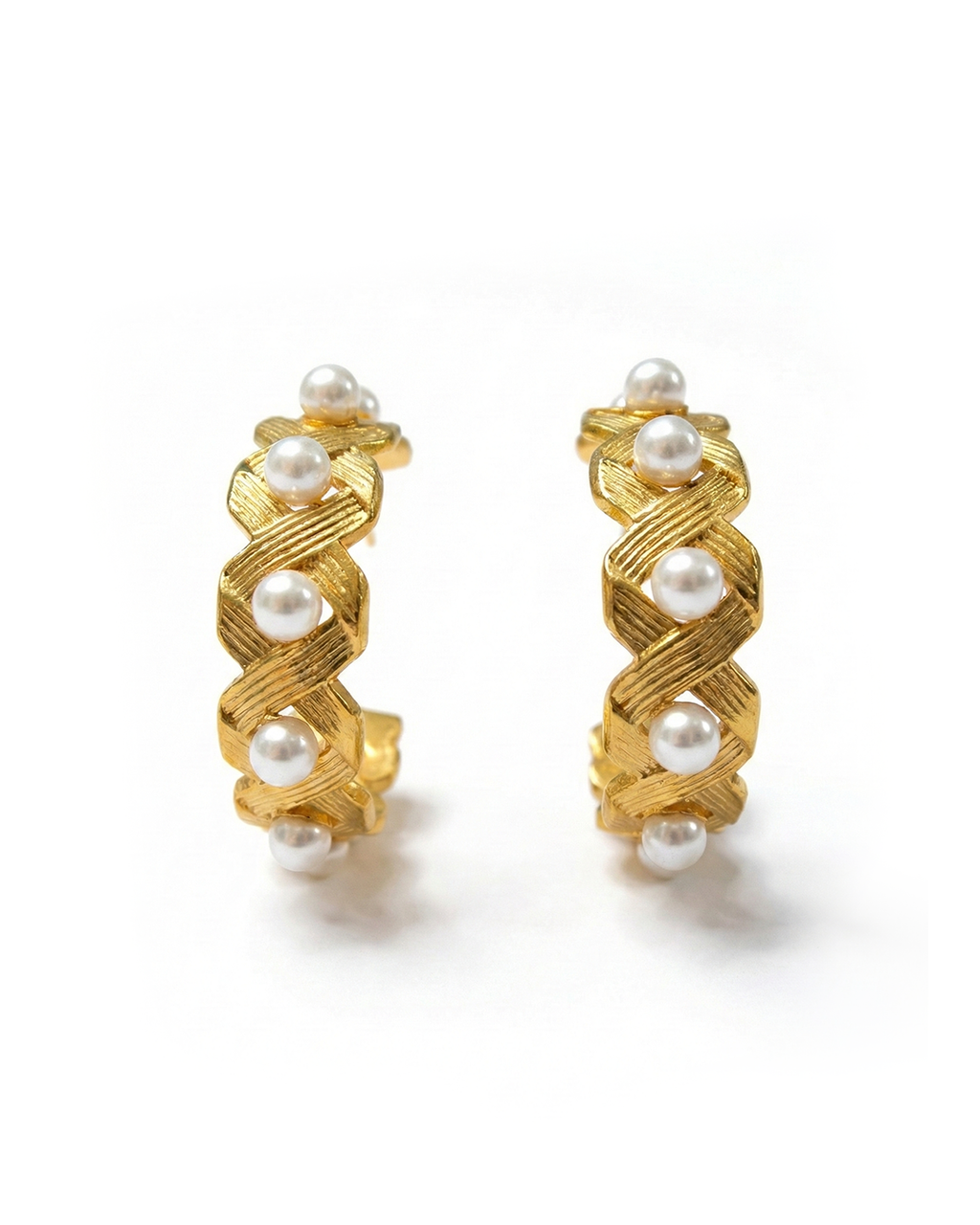 Boucles d’Oreilles Treccia Perla