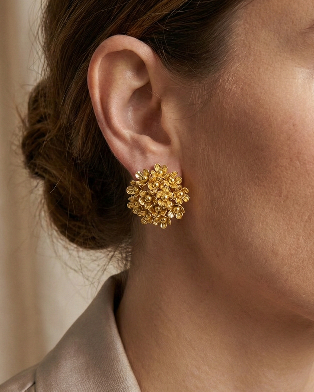 Boucles d’Oreilles Bouquet
