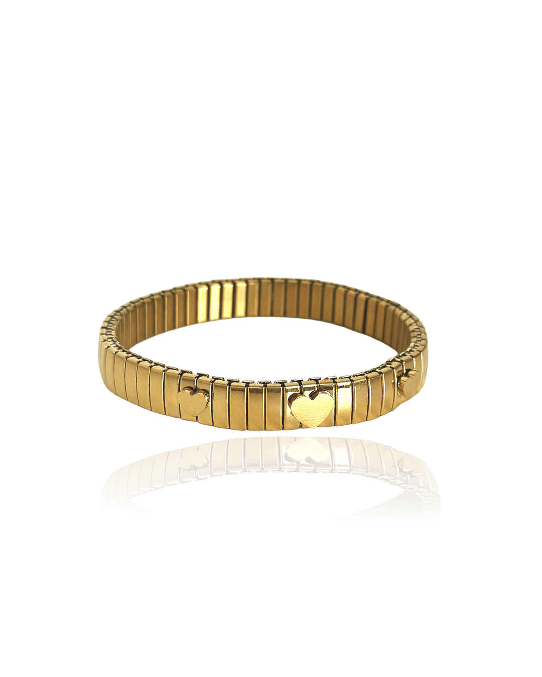 Bracelet Oro en acier inoxydable doré, élégant et ajustable, parfait pour un look féminin et chic.