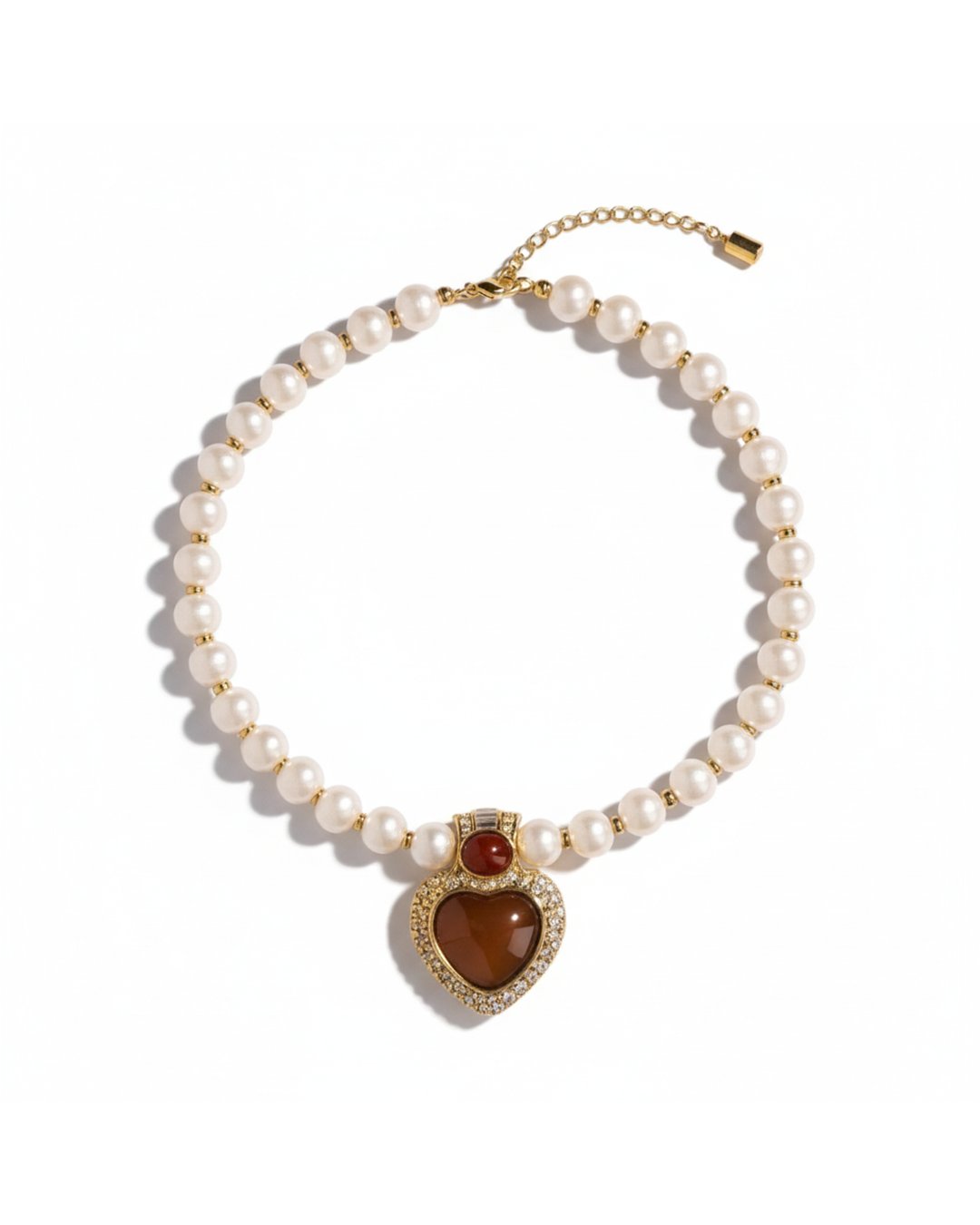 Collier Cuore Caramello