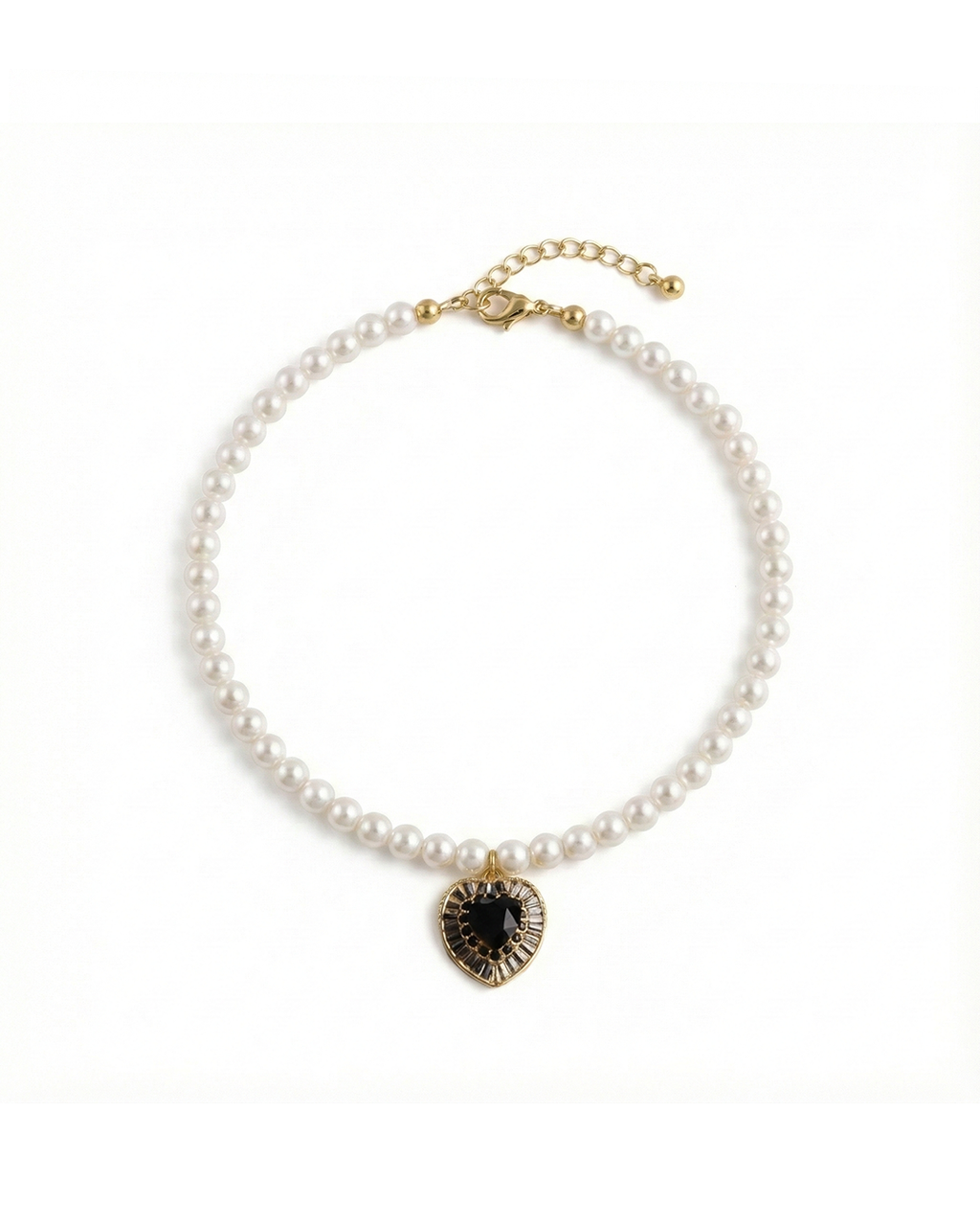 Collier Cuore Nero Luxe