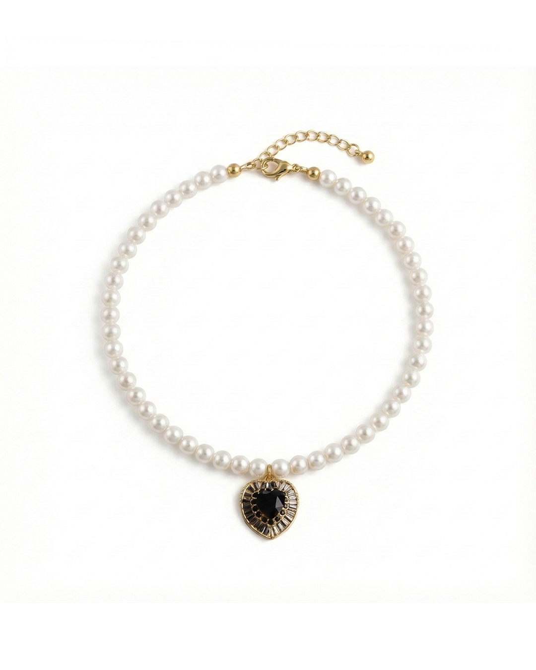 Collier Cuore Nero Luxe